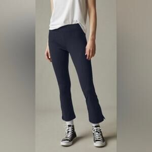 American Giant Black Ponte Knit Kick Flare Pants Sz.4